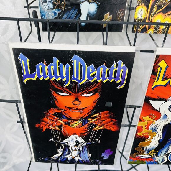 LADY DEATH II Between Heaven Hell 1-4 Lot #1 Chromium 2-4 (Chaos 1995) key - Picture 2 of 6